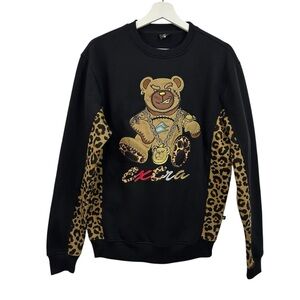 Screenshot Men’s Leopard Extra Pullover Bear Sweatshirt Size M